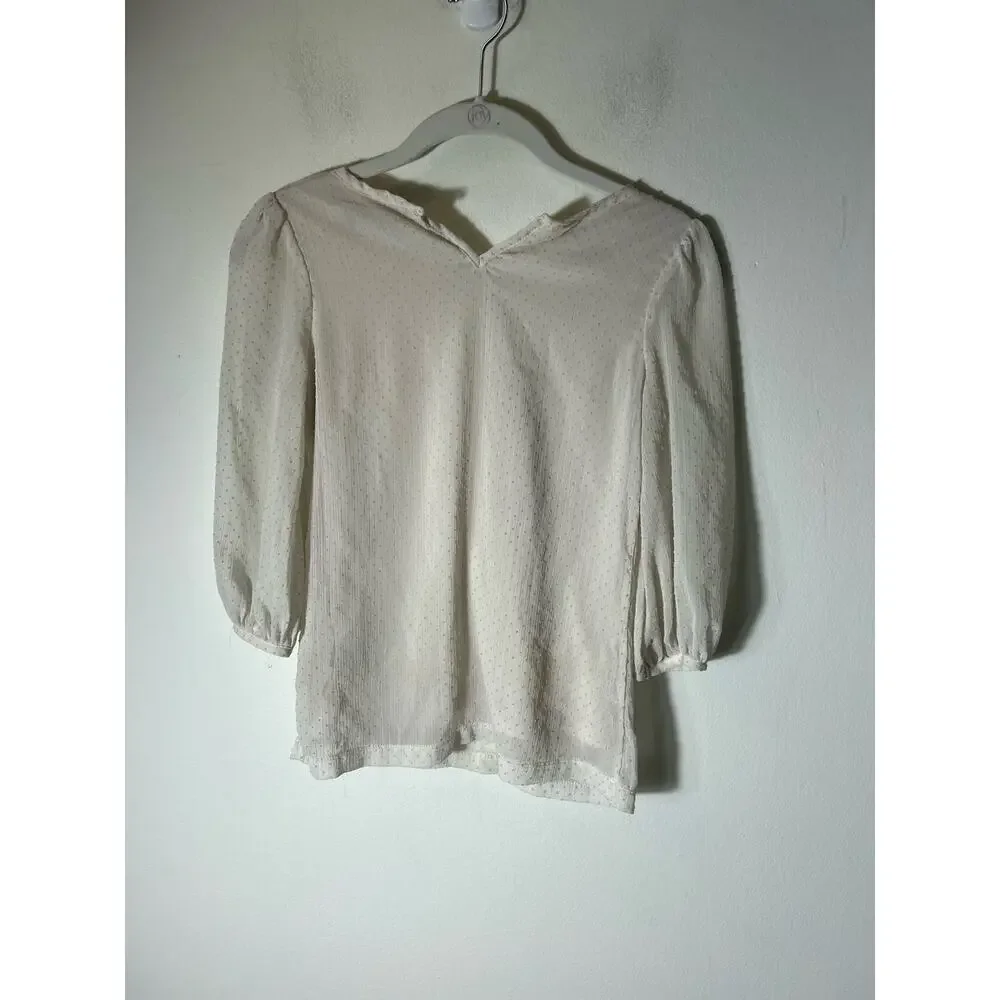 Girls Guess Jeans Brand off white blouse size 10